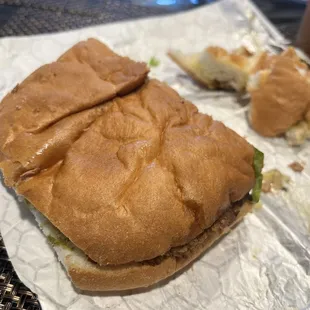 My milanesa torta that looks like it got ran over by a bus