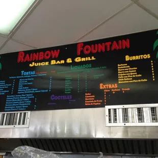 Menu board