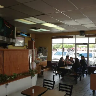 Restaurant interior.