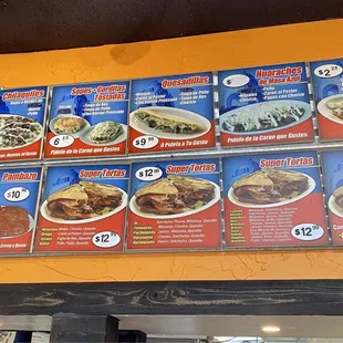 menu, pizza