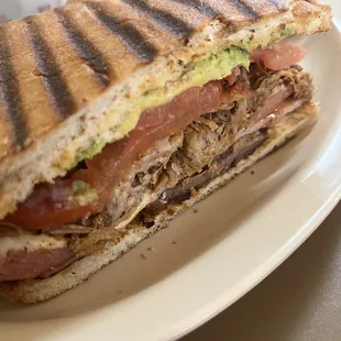 a sandwich on a plate