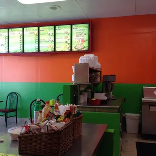 the interior of a restaurant