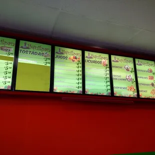 The menu, good variety and great prices.