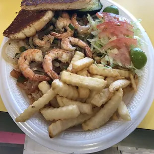 a plate of food on a table