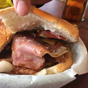 Inside of a Cubana torta