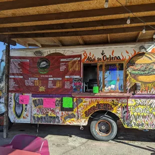 Menu truck.