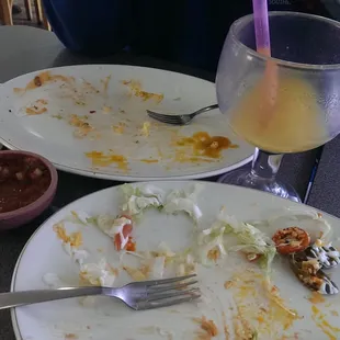 Sorry, we ate it before the flash went off. But it was chicken flautas Tamales, barbacoa tacos and al pastor mulitos.