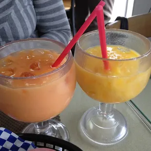 Very good, very fresh fruit drinks.