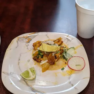 Pescado taco (tilapia)
