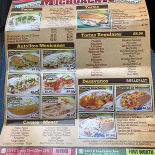 ramen and noodles, menu