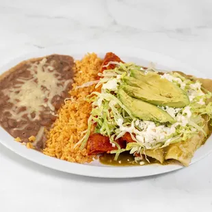 Red &amp; Green Enchiladas