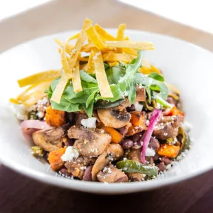 Garlicky Mushroom &amp; Black Beans Bowl