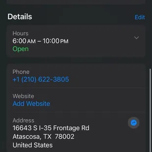 address of gasoline station where food truck is on