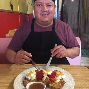 Delicious Crispy Cornflakes French toast!