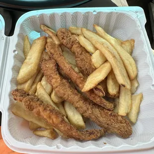 Photo explains for itself but these are not it. The Cajun Chicken Strips are dry and distasteful. It's just disgusting. Did not eat
