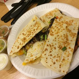 Veggie Quesadilla! Yum!