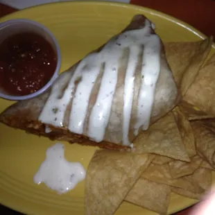 Buffalo Chicken Wet Burrito