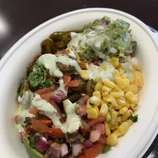 Chicken bowl loaded up!!!!