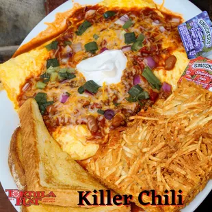 World Famous Killer Chili Omelette