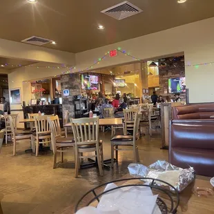 the inside of a restaurant