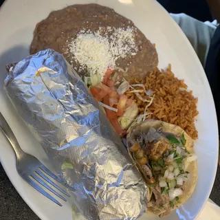 1. Burrito y Taco Combo