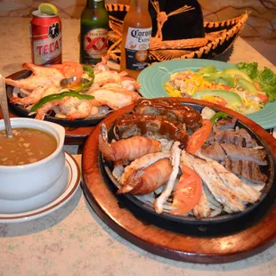 a variety of food items