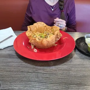 Tiny taco salad.