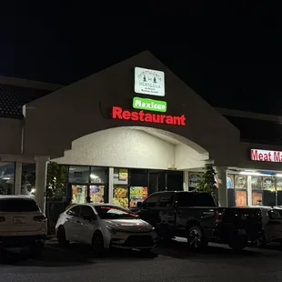 outside