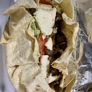 Burrito de lengua.