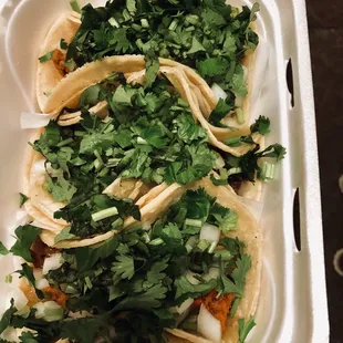 Tacos my way with extra cilantro