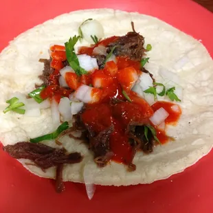 Taco de barbacoa!