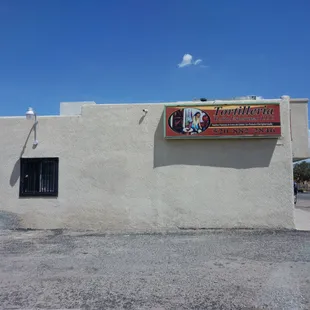 the front of the building