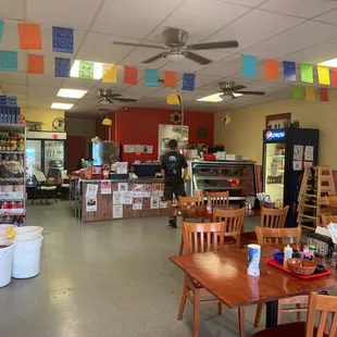 Restaurant with a small grocery area