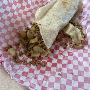 Potato burrito