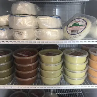 Fresh cheese and homemade salsa