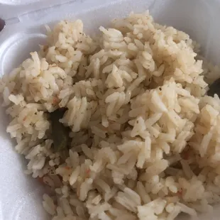 The rice that came with the sopa