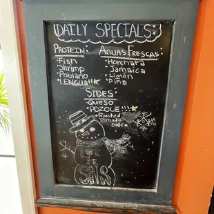 Daily specials