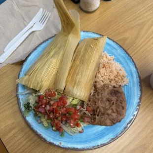 Tamales Tamale Combo Platter