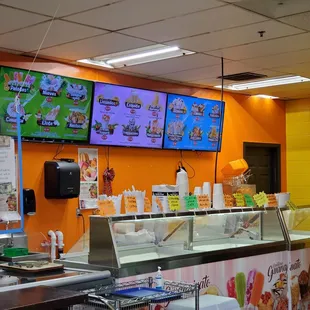 the interior of a restaurant