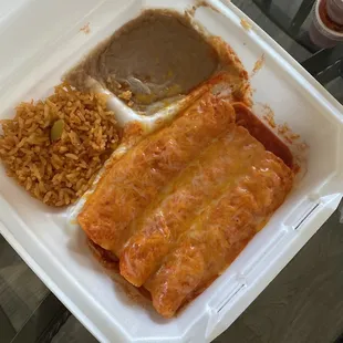 Chicken enchiladas
