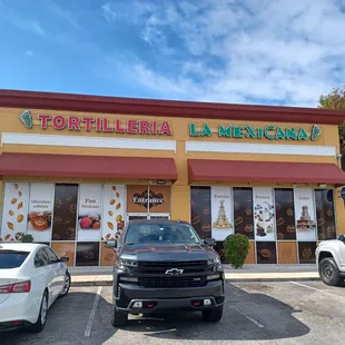 the front of the restaurant