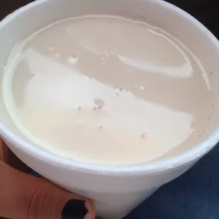 Yumm hot atole. Great for winter.