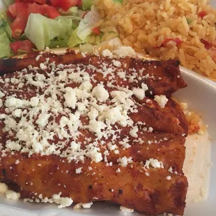 Real authentic enchiladas