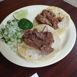 Tacos de barbacoa