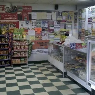 the inside of a store