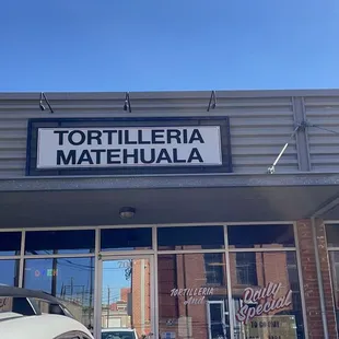 the front of the store