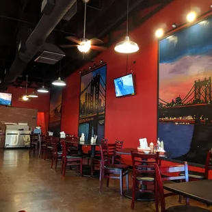 Inside the restaurant