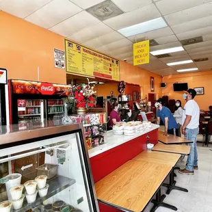 customers at the counter