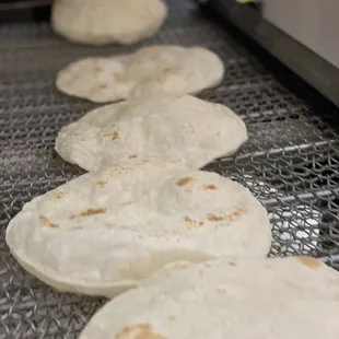 Tortillas de harina recién hechas!