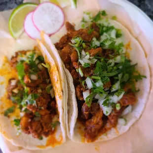 Two al pastor tacos